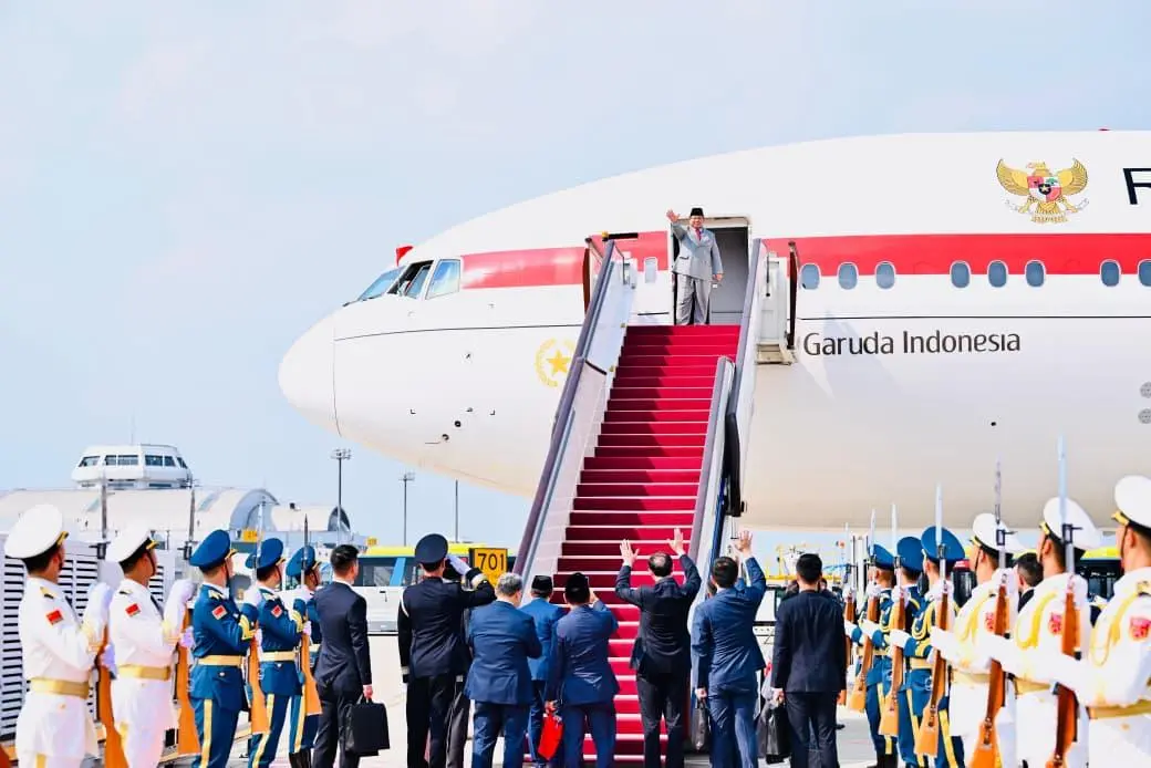 Presiden Prabowo Kembali ke Indonesia Usai Rangkaian Kunjungan Kerja di Tiongkok