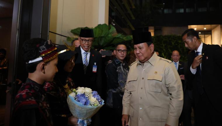 Kehangatan Diaspora Indonesia Sambut Kedatangan Presiden Prabowo di Bangkok