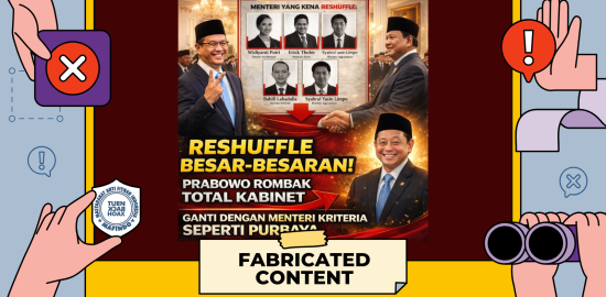 [SALAH] Prabowo Reshuffle Menteri pada Februari 2026