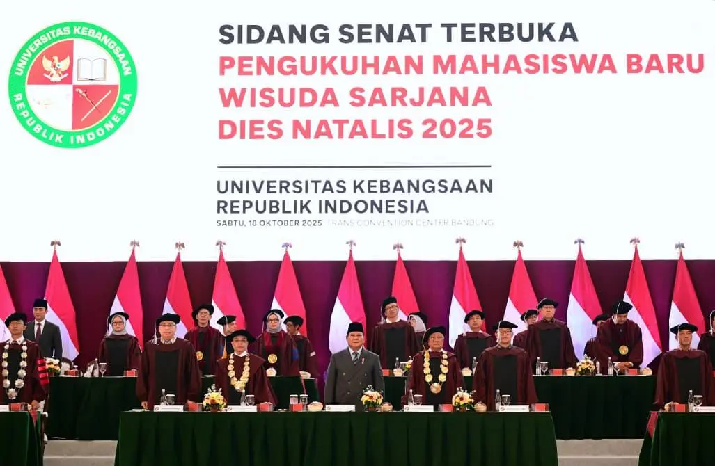 Presiden Prabowo hadiri Sidang Senat Terbuka dan Dies Natalis UKRI 2025