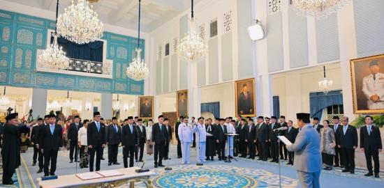 Presiden Prabowo lantik pengurus Komite Eksekutif Percepatan Pembangunan Otsus Papua