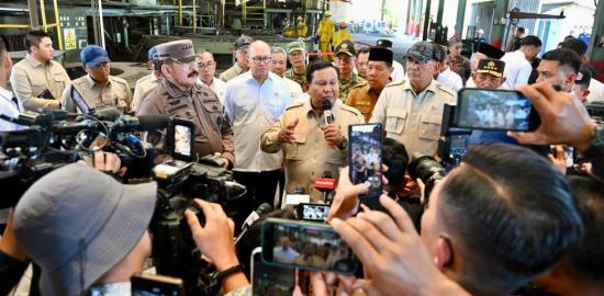 Presiden Prabowo saksikan langsung penyerahan aset rampasan negara kepada PT Timah