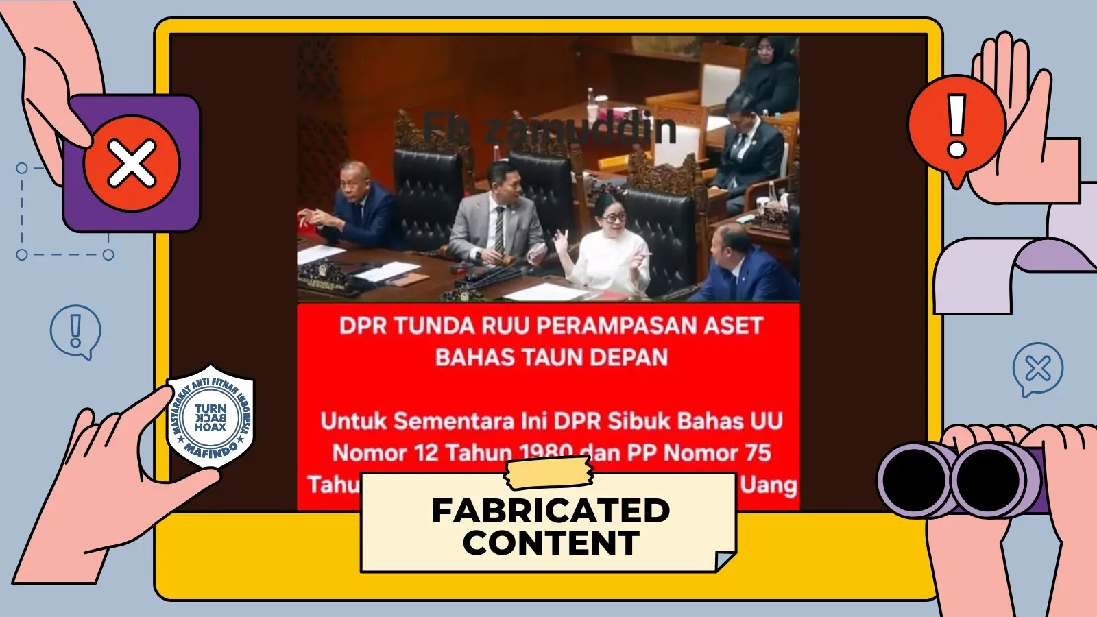 [SALAH] DPR Tunda Pembahasan RUU Perampasan Aset Demi Urusan Pensiun