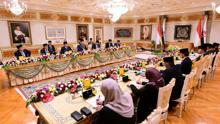 Presiden Prabowo Dijamu Santap Siang Kenegaraan oleh Sultan Brunei di Istana Nurul Iman