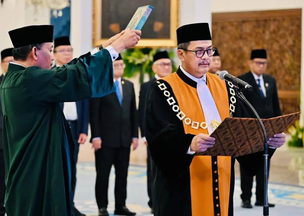 Presiden Prabowo Saksikan Pengucapan Wakil Ketua Mahkamah Agung Bidang Non Yudisial