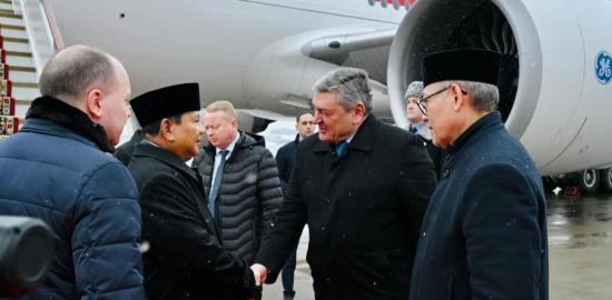 Presiden Prabowo Tiba di Moskow Setelah Berangkat Dari Islamabad