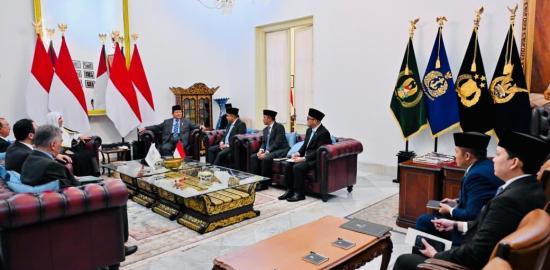 Audiensi Presiden Prabowo Dengan Sekjen Liga Muslim Dunia