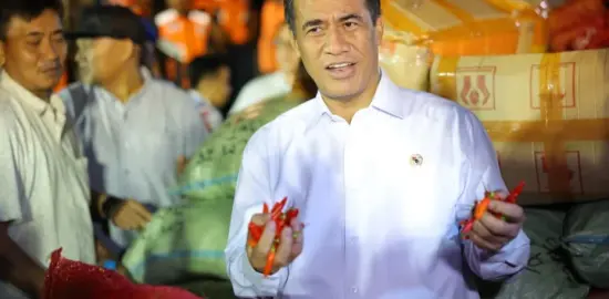 Mentan Amran Serap 40 Ton Cabai dari Petani Aceh, Dikirim ke Jakarta dengan Pesawat Hercules