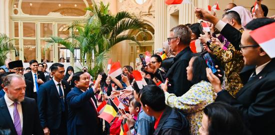Presiden Prabowo Sapa Diaspora Indonesia di Brussel