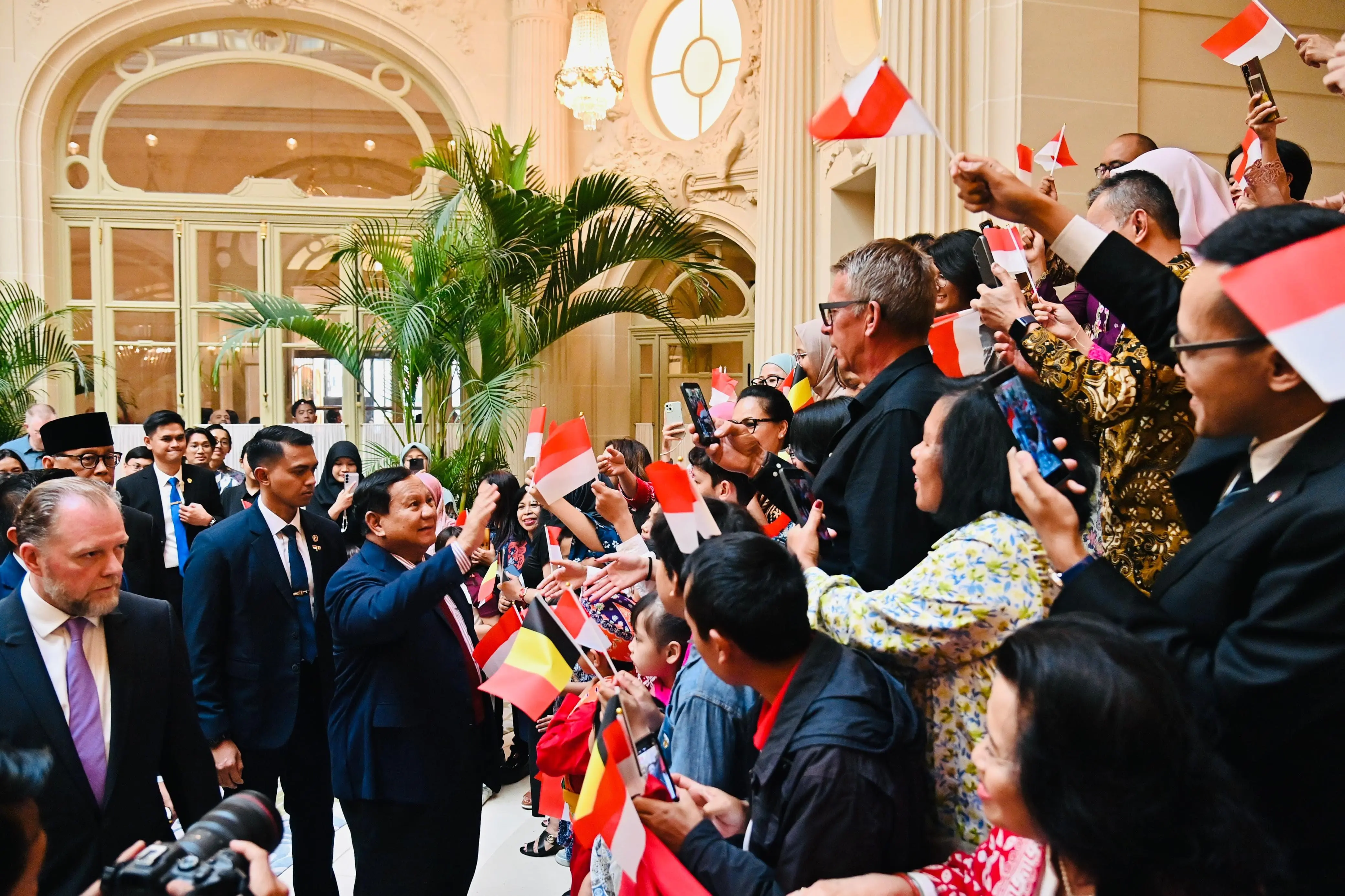 Presiden Prabowo Sapa Diaspora Indonesia di Brussel