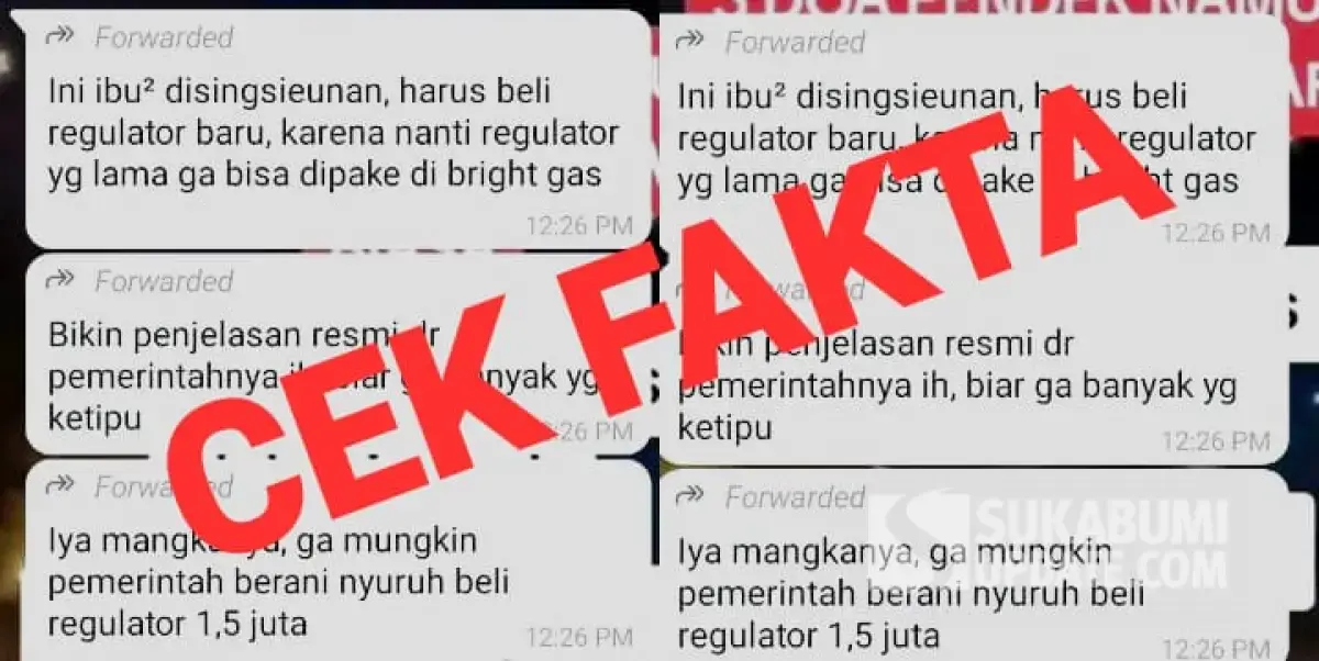 [SALAH] Cek Fakta: Masyarakat Harus Beli Regulator Rp1,5 Juta untuk Tabung Pink Bright Gas