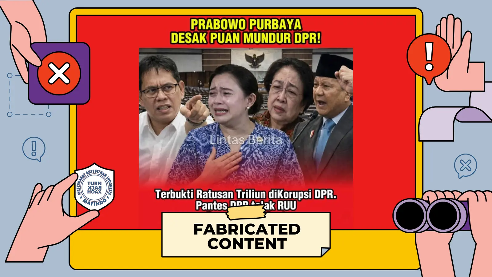 [SALAH] Prabowo dan Purbaya Desak Puan Mundur dari DPR