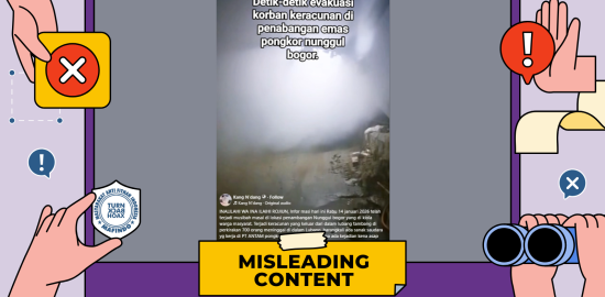 [HOAKS] Ledakan dan Gas Beracun di Tambang Emas PT Antam Tewaskan 700 Orang