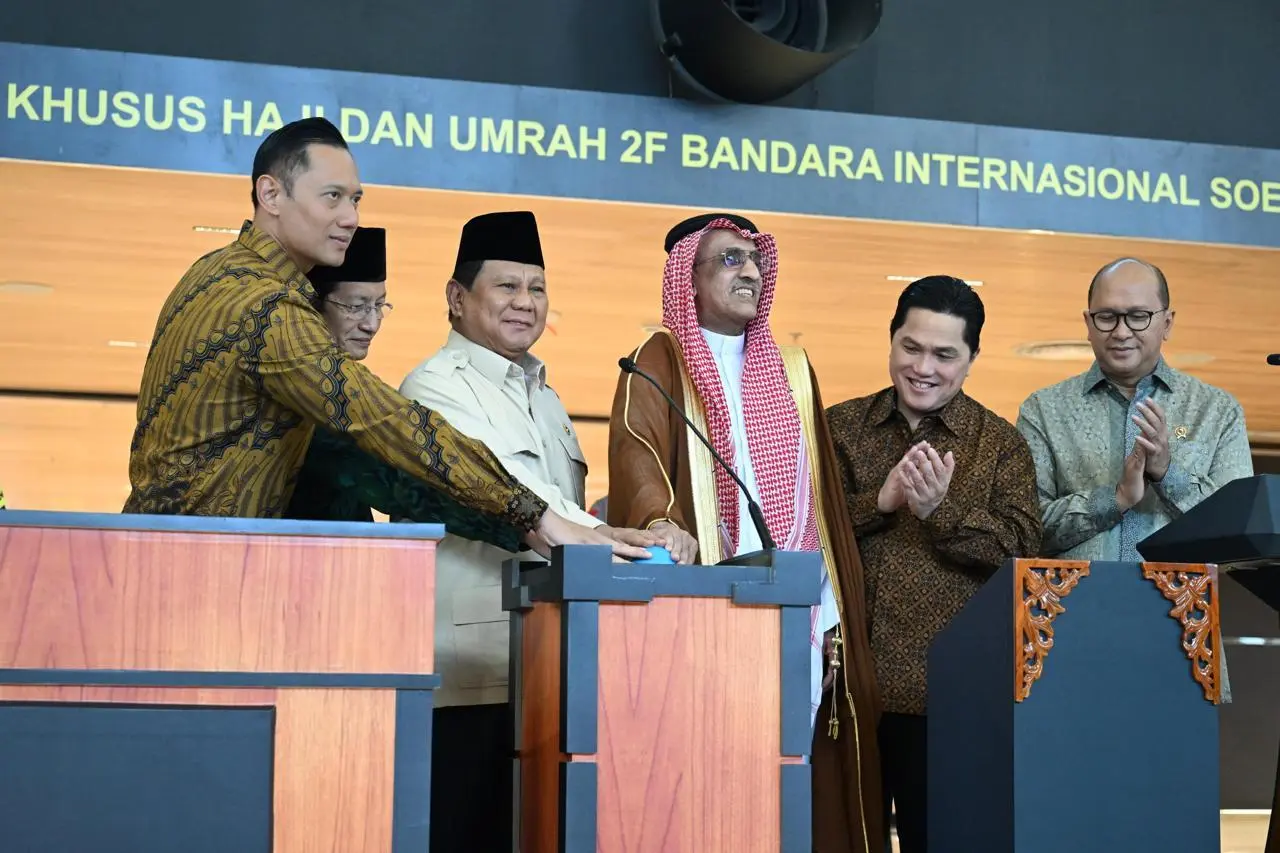 Presiden Prabowo Resmikan Terminal Khusus Haji dan Umrah 2F di Bandara Soekarno-Hatta