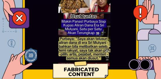 [SALAH] Purbaya Akan Telusuri Aliran Dana Era Sri Mulyani yang Melibatkan Selebritas