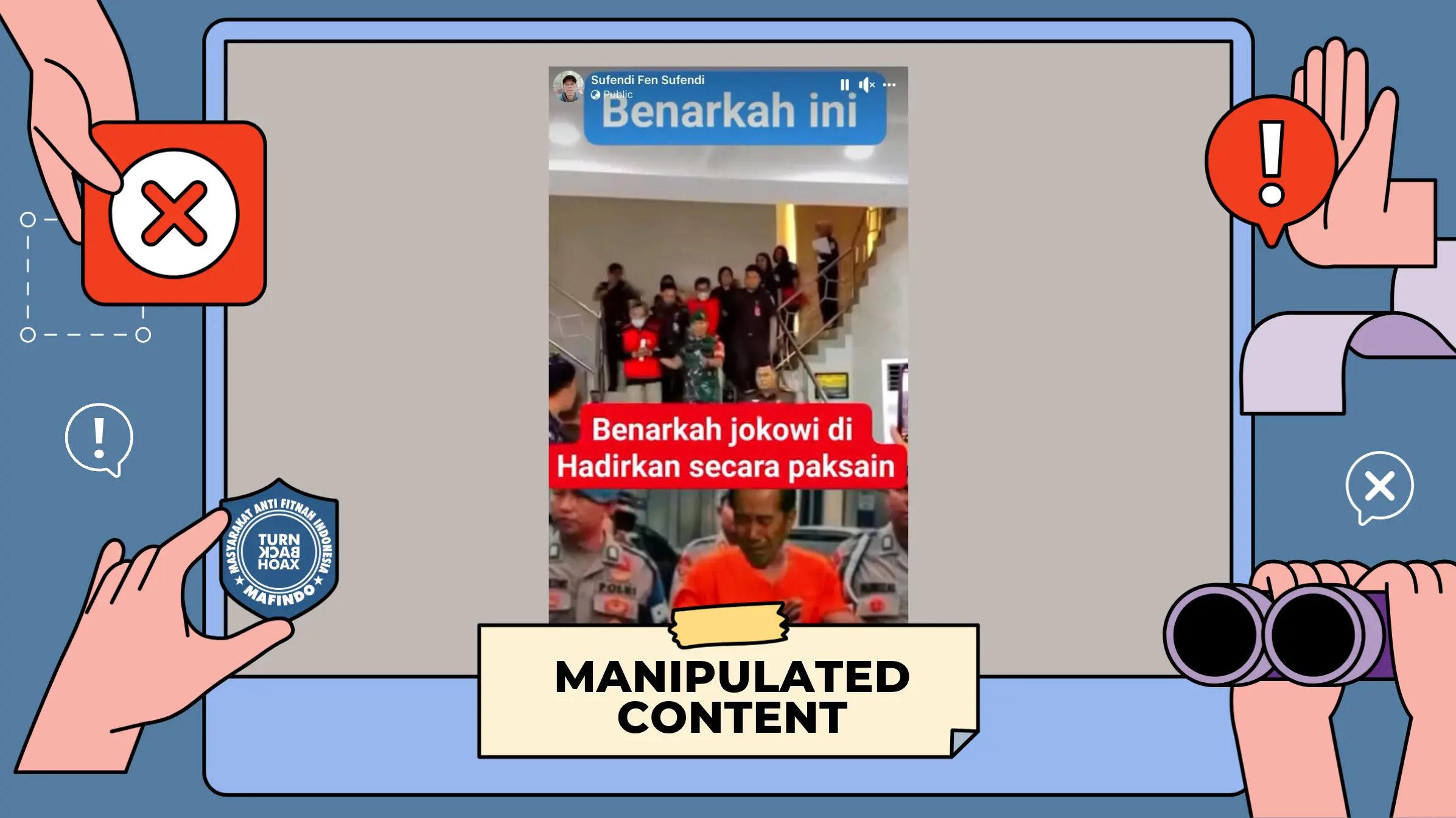 [SALAH] Jokowi Dijemput Paksa Hadiri Sidang Ijazah Palsu