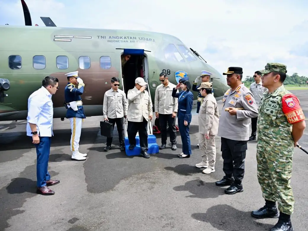 Presiden Prabowo Tiba di Jawa Tengah, Tinjau Pengelolaan Sampah hingga Proyek Hilirisasi
