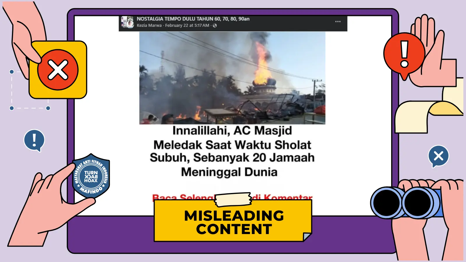 [SALAH] AC Masjid Meledak, 20 Jamaah Meninggal Dunia