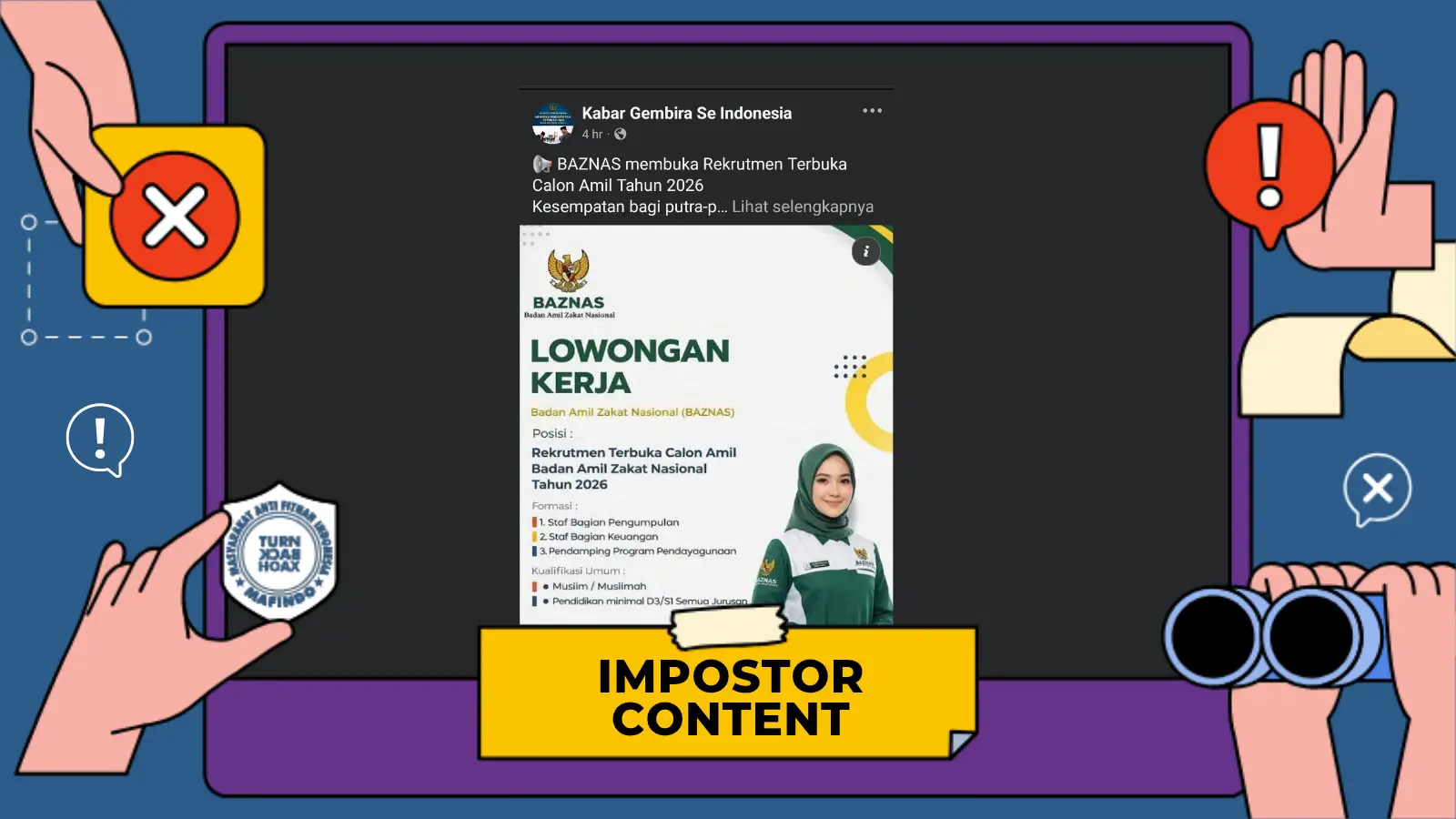 [PENIPUAN] Tautan Pendaftaran Lowongan BAZNAS 2026