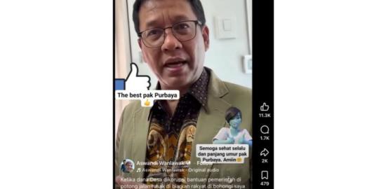 [SALAH] Hoaks! Video pernyataan Purbaya terkait korupsi dana desa