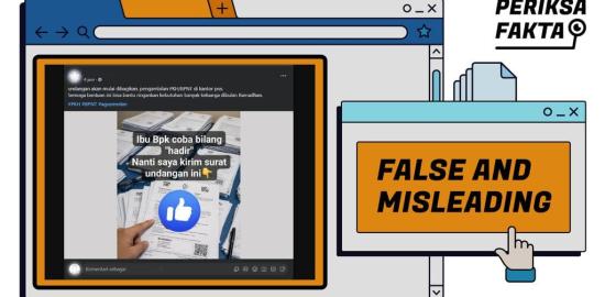 [SALAH] Hoaks Undangan Pengambilan PKH/BPNT Dikirim Melalui Komentar FB