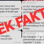 [SALAH] Cek Fakta: Masyarakat Harus Beli Regulator Rp1,5 Juta untuk Tabung Pink Bright Gas