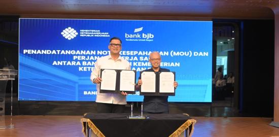 Kemnaker dan bank bjb Jalin Kerja Sama Pengembangan Kompetensi SDM dan Layanan Perbankan