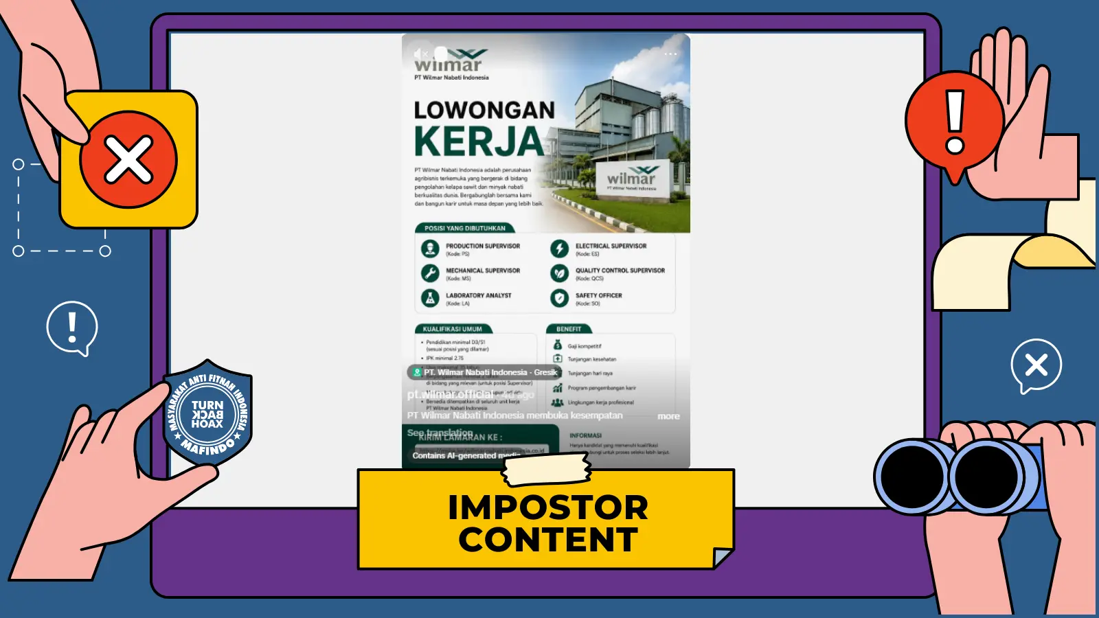 [PENIPUAN] Tautan Lowongan Kerja PT Wilmar