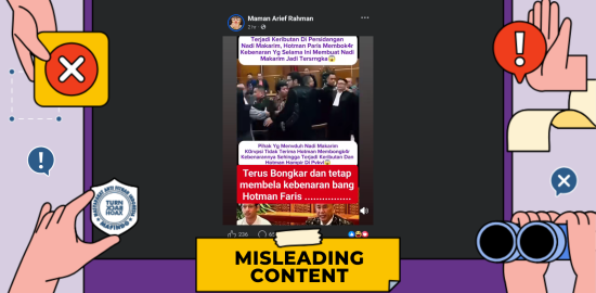 [HOAKS] Video Keributan di Persidangan Nadiem Makarim dan Hotman Paris