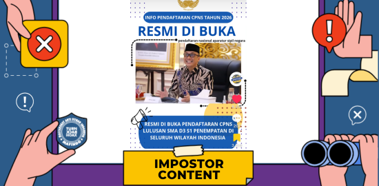 [PENIPUAN] Tautan Pendaftaran CPNS 2026 di TikTok Adalah Hoaks