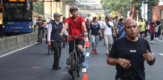 Kurangi Kepadatan Sudirman-Thamrin, CFD Rasuna Said Venue Baru Berolahraga