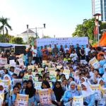 Peringatan Hari Kesiapsiagaan Bencana di Bundaran HI Jakarta