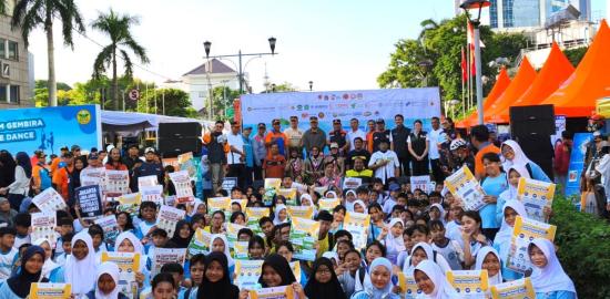 Peringatan Hari Kesiapsiagaan Bencana di Bundaran HI Jakarta