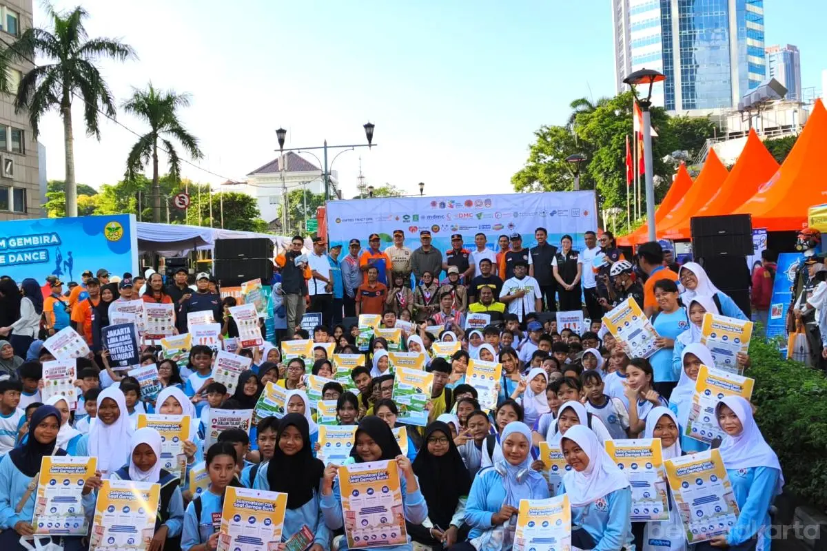 Peringatan Hari Kesiapsiagaan Bencana di Bundaran HI Jakarta