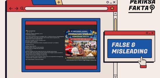 [SALAH] Hoaks Tautan Pendaftaran Sembako Ramadhan 1477 H dari Pertamina