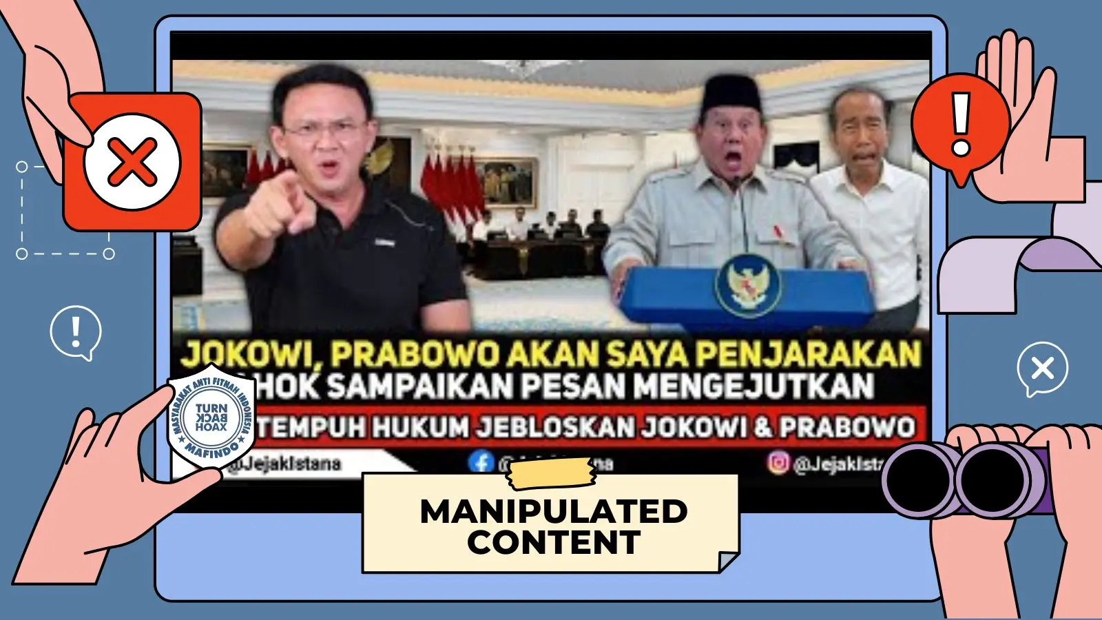 [SALAH] Ahok: Saya akan Penjarakan Jokowi dan Prabowo