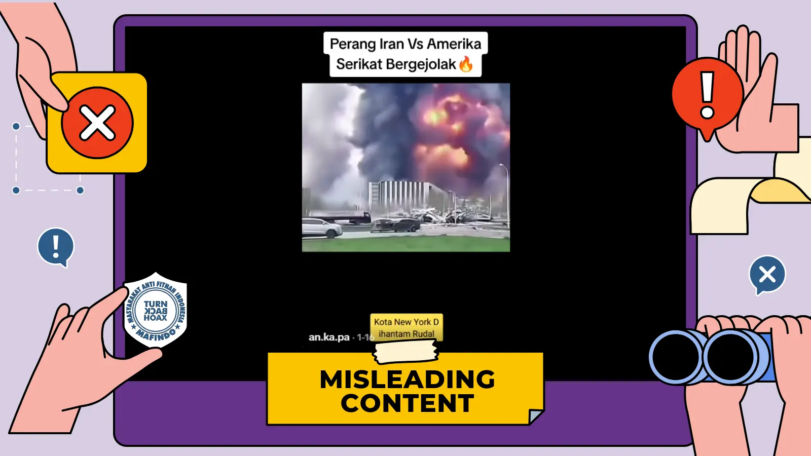 [SALAH] Video "New York Dihantam Rudal Imbas Gejolak Iran vs AS"