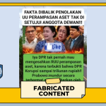 [SALAH] DPR Tolak RUU Perampasan Aset