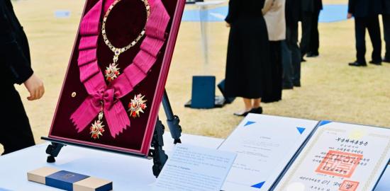 Presiden Prabowo Terima Penghargaan Tertinggi Republik Korea, The Grand Order of Mugunghwa