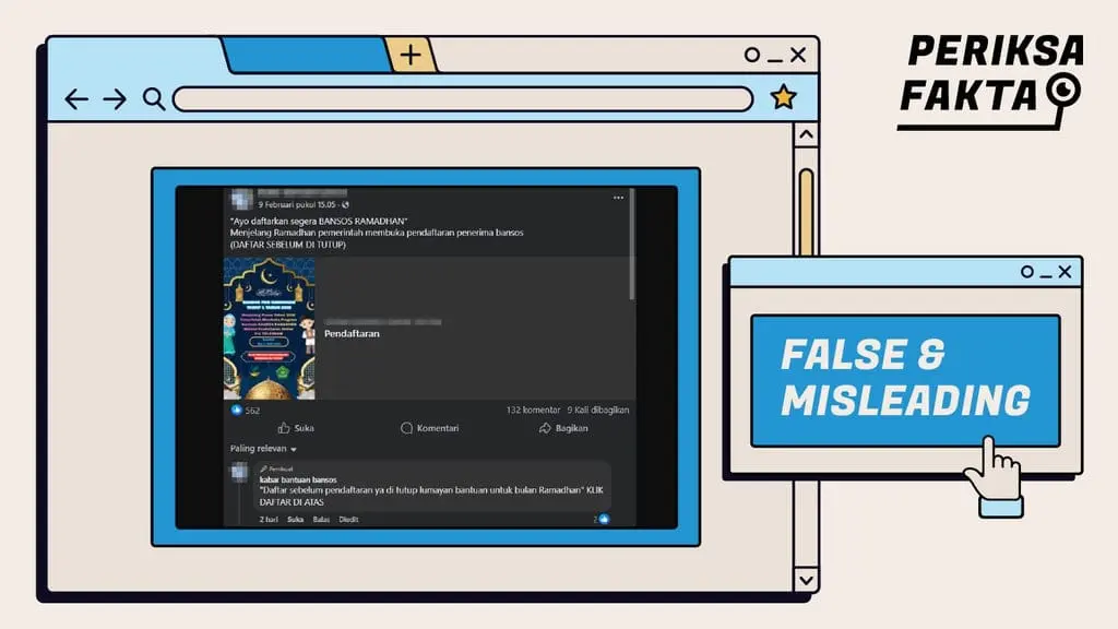 [SALAH] Hoaks Tautan Pendaftaran Bansos PKH Ramadhan 2026