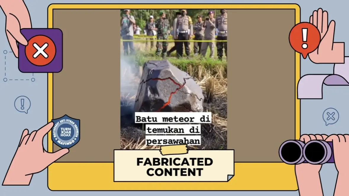 [SALAH] Video "Penemuan Batu Meteor di Persawahan Cirebon"