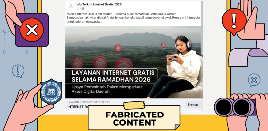 [PENIPUAN] Tautan Internet Gratis Selama Ramadhan