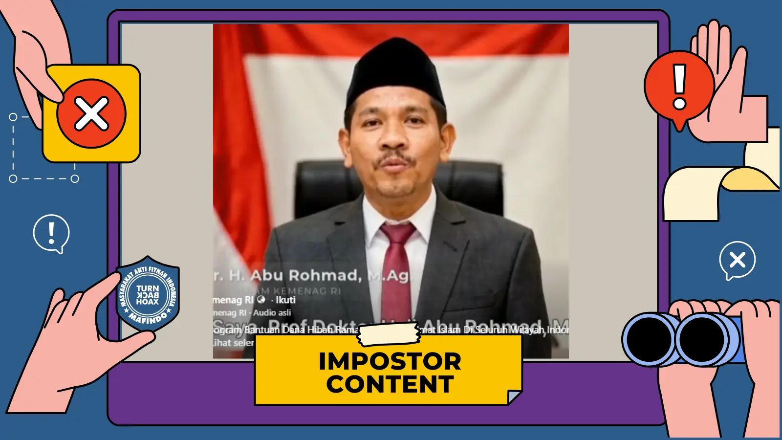 [SALAH] Dirjen Bimas Islam Umumkan Dana Hibah Ramadan