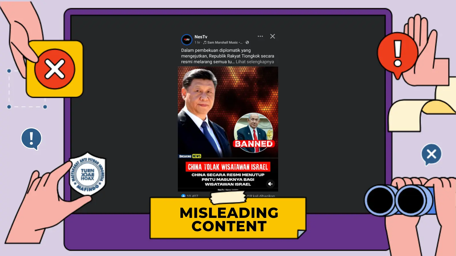 [SALAH] China Resmi Tutup Pintu untuk Wisatawan Israel