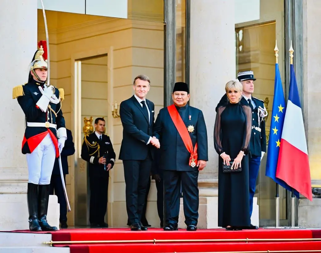Presiden Prabowo Hadiri Jamuan Santap Malam Kenegaraan di Istana Élysée Paris