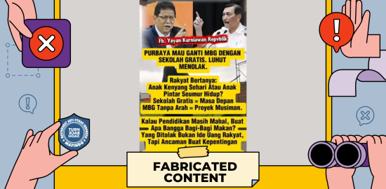 [SALAH] Purbaya Ingin Ganti Program MBG Jadi Sekolah Gratis