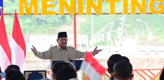 Resmikan Lima Bendungan, Presiden Prabowo Tegaskan Komitmen Mengabdi kepada Bangsa dan Rakyat