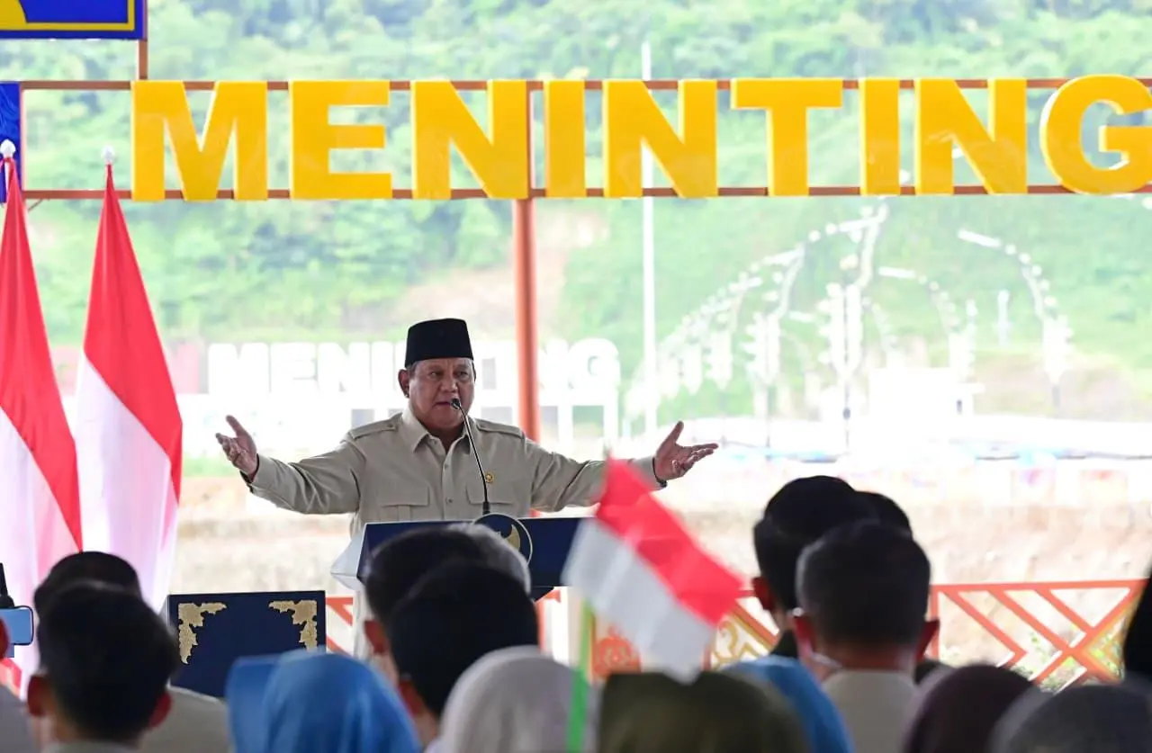 Resmikan Lima Bendungan, Presiden Prabowo Tegaskan Komitmen Mengabdi kepada Bangsa dan Rakyat