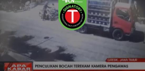 [SALAH] Video CCTV Penculikan Anak di Gresik Jawa Timur