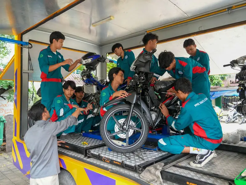 Pelatihan MTU Kejuruan Teknik Sepeda Motor di Jakut Disambut Antusias